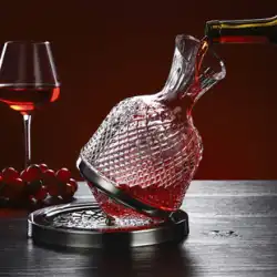 ドイツ工芸回転デカンタージャイロタンブラー赤ワインセットハイエンド高級ホームクリスタル赤ワイングラスセット