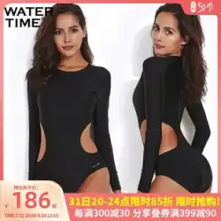 WaterTime/Shuichuan 水着女性の夏の長袖ワンピースサーフスーツ 2022 新しい日焼け止めセクシーな水着