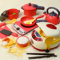 子供用キッチンおもちゃ音楽炊飯器は、男の子と女の子が家の台所の台所用品をシミュレートするために噴霧することができます