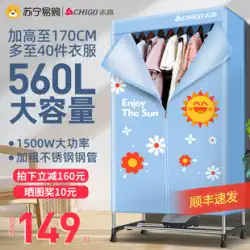 Chigo 210 乾燥機 家庭用衣類乾燥機 大容量 速乾性 衣類乾燥機 小型ワードローブ 乾式 焙煎 コークサー