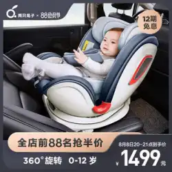 2匹のうさぎ 知育チャイルドシート 車 赤ちゃん付き 赤ちゃん 0-4-12歳 車 360度回転