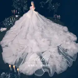 オデリア 上質な風合い 宮殿風 20221 新作 フレンチメイン ウェディングドレス メインガーゼドレス 花嫁 ビッグテールガール