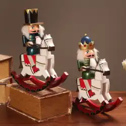 木馬くるみ割り人形兵士レトロ飾りクリエイティブリビングルームテレビキャビネットワインキャビネット家の装飾