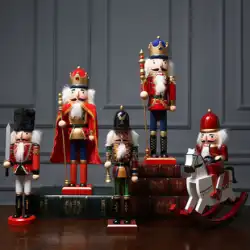 くるみ割り人形人形英国兵士の装飾品子供部屋の寝室のワインキャビネットの装飾ホーム小物クリエイティブ