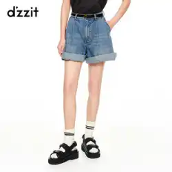 dzzit Disu 2022年夏のカウンターの新しいハイウエストワイドレッグストレートジーンズ子供用は薄くて背が高い