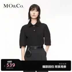 【ブレイクスルー】MOCO オータムラペル パフスリーブ ポロシャツ MBO3TOP014 モアンケ