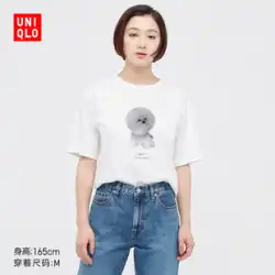 ユニクロ UT レディース アニマルプリント Tシャツ（半袖ペット漫画） 449325 UNIQLO