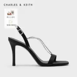 CHARLES&amp;KEITH 春新作 CK1-60280328 レディースファッション 半貴石チェーン ハイヒールサンダル