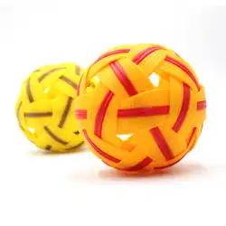 太倉新建手織りの高品質の籐ボール Cuju ボール小道具ボール古代サッカー子供のおもちゃの羽根