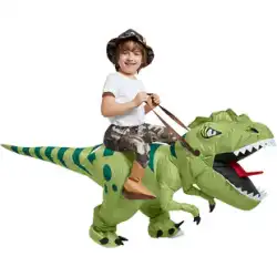 ハロウィン子供の衣装乗馬恐竜マウントパンツおもちゃおかしいティラノサウルスレックス小さな恐竜インフレータブル服子供
