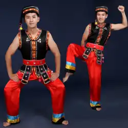 ミャオ族民族舞踊衣装男性の民族衣装ステージ衣装東民族荘民族太鼓衣装大人の衣装男性