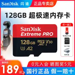 sandisk SanDisk メモリーカード 128g tfカード micro sdカード 170M/s A2 GoProカメラ DJIドローンカメラ 高速メモリーカード 128gb 携帯電話 パソコン拡張