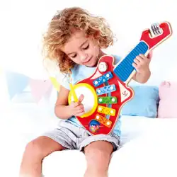 Hape 6 イン 1 クールなギター バンド子供のギターのおもちゃ男の子と女の子の子供の宝物 2-3 歳の創造的な音楽