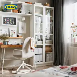 IKEA IKEA BILLY ビリー OXBERG オークバー フロア 本棚 ロッカー 本棚 扉付 モダン ミニマリスト