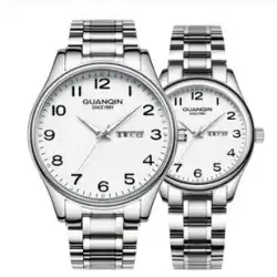 スイスの本物の高齢者の腕時計メンズ機械式時計防水夜光両親高齢者クォーツ電子女性の腕時計