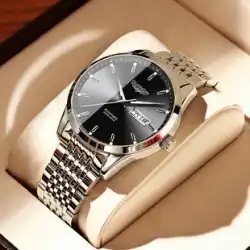 Guanqin 本物のメンズ腕時計機械式時計自動スチール ベルト防水発光ビジネス トレンド腕時計ブランド メンズ腕時計