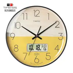TIMESS クロック 掛け時計 リビングルーム ホーム ファッション クリエイティブ 壁掛け シンプル クォーツ 電子 パンチフリー 軽い 高級時計