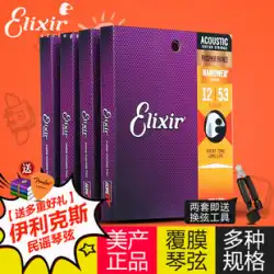 Elixir Guitar Strings 16052 6本セット ラミネートアコースティック アコースティックギター弦 Elixir Elixir