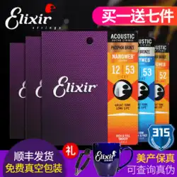 Elixir ギター弦 フォークギター弦 防錆 6本セット 16052 ELIXIR Elixir