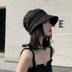 日本の夏 薄手 万能帽 女性 韓国語版 潮流 ベイリー 八角帽子 黒絵師帽 日よけ とんがり帽子 女性
