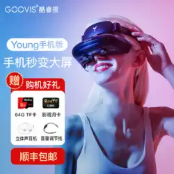 GOOVIS Young ヘッドマウント シネマ モバイル版 非VRメガネ オールインワン ゲーム ヘッドマウントディスプレイ Huawei Mateシリーズ/Pシリーズ スマートグラス type-c直結対応