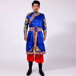 Axing モンゴル民族衣装 少数民族 紳士服 モンゴル舞踊衣装 ステージ パフォーマンス オープニングダンス メンズ