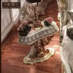 ロイヤル クラフツマン 1 イタリア ヨーロピアン スタイルのベッドルーム カスタム家具高級無垢材手工芸彫刻ベッドサイド テーブル ランプ テーブル