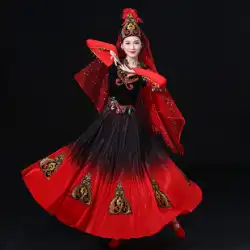 新疆ウイグル自治区ダンス衣装衣装少数民族スタイルビッグスイングスカートウイグル衣装成人女性