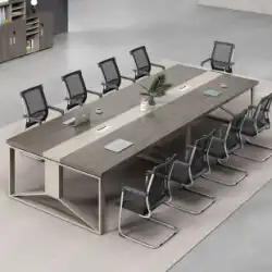 会議テーブル ロングテーブル 小さい シンプル モダン オフィス家具 ロングテーブル トレーニングテーブル 商談テーブル 事務机と椅子の組み合わせ