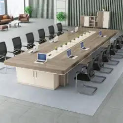 大型会議テーブル ロングテーブル シンプル モダン 長方形 オフィス 商談テーブル トレーニングテーブル 会議室 テーブルと椅子の組み合わせ