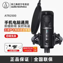 Audio-Technica ATR2500-USB コンデンサーマイク マイク パソコン 録音 ライブ Kソング 機材 ゲームアンカー