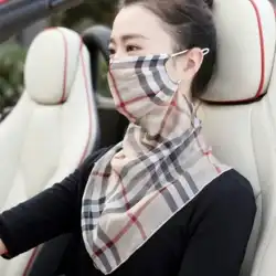 100% 桑シルク マスク首保護通気性の薄いセクション日焼け止めベール女性のサイクリング フェイス カバー フェイス マスク スカーフ夏