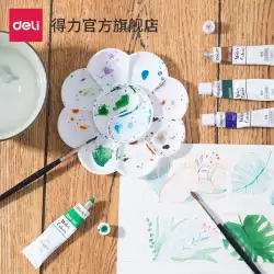 強力な梅の花の大きな絵の具パレット 水彩ガッシュを使った学生アート 中国画の三線式パレット パレット
