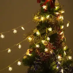 ledスノーフレークライト クリスマスの装飾ライト クリスマスツリー 点滅ライト ストリングライト 満天の星照明 バッテリーハンギングナイトライト