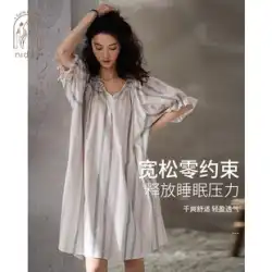 ゆったりプラスサイズの寝間着女性の夏パジャマ半袖コットンプリンセススタイルミドル丈vネック薄手妊婦ホームウェア