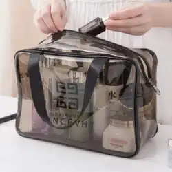 化粧品バッグ女性透明ポータブル大容量化粧品収納袋イン風超火災旅行防水ウォッシュ バッグ pvc