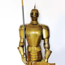 中世の騎士の鎧 2 メートルのビッグアイアンマンヨーロッパの装飾クリエイティブホームリビングルームレトロバーの装飾の推奨