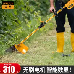 ブラシレス電動芝刈り機充電式農業多機能キャリング除草アーティファクト小型家庭用芝刈り機