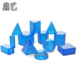 12セットの透明な幾何学モデル 三角柱 四角錐 特別な立方体 ボール 教材