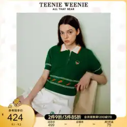 [趙露同風] TeenieWeenieくま ポロシャツ レディース 甘い ニットセーター Tシャツ トップス レディース