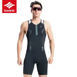 Santic Sendi パッセンジャー トライアスロン ノースリーブ ジャンプスーツ サイクリング 水泳 ランニング 衣類 サイクリング スポーツ用品