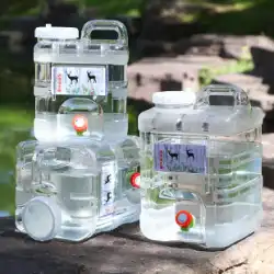バケツ家庭用水貯蔵ユーザー屋外蛇口純粋な透明ミネラルウォーター貯蔵空のバケツボックスプラスチック食品グレードの正方形