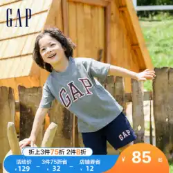 【肌に優しい】Gap 男の子 女の子 夏 LOGO プリント コットン Tシャツ 850572 キッズ 新作 半袖 トップス