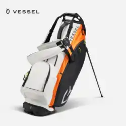 VESSEL2022 新品 ゴルフバッグ ゴルフバッグ マイクロファイバーレザー 軽量 ブラケットバッグ ユニセックス 6グリッド