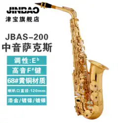 ジンバオ 楽器 アルトサックス JBAS-200 ドロップ E-tune 初心者 楽器 ペイント ゴールド ブラス サックス