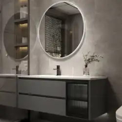 Taoman スレートの浴室用キャビネットの組み合わせ北欧モダンなミニマリストの洗面台キャビネット浴室の洗面化粧台