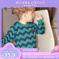 TAGA 子供服 ボーイズ ニット 春秋 韓国トレンド 子供用 丸首 プルオーバー セーター