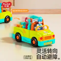 Huile 電動ドリル スクリュー エンジニアリング カー 子供 ドライバー 赤ちゃん ハンズオン おもちゃ ツール トラック パズル 男の子