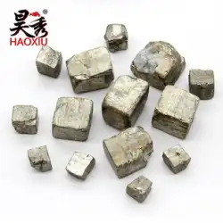 Haoxiu 天然黄鉄鉱 愚か者の金鉱 教育標本 石の結晶 生の鉱石 装飾品 鉱物の結晶