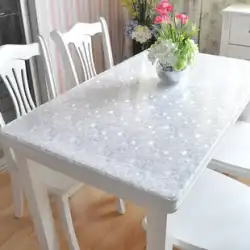 PVC防水および熱傷防止テーブルクロス軟質プラスチックガラス透明テーブルクロステーブルマット使い捨てコーヒーテーブルマットテーブルクロス